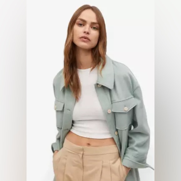 Mango Open Back Blouse Size Small- White- NWOT - Picture 1 of 8